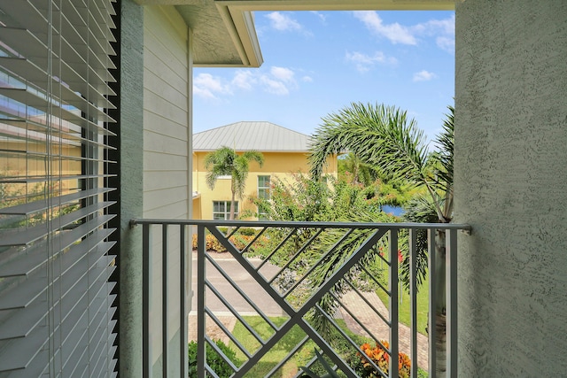 view of balcony