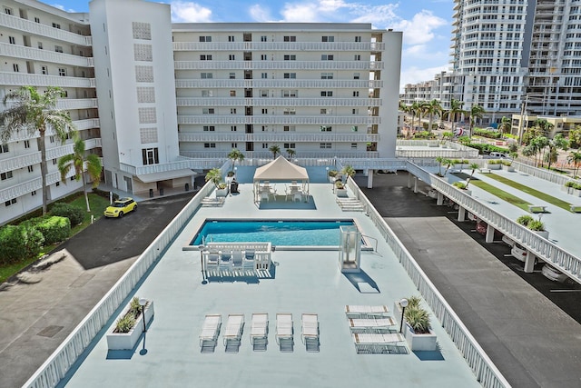 view of pool with a patio