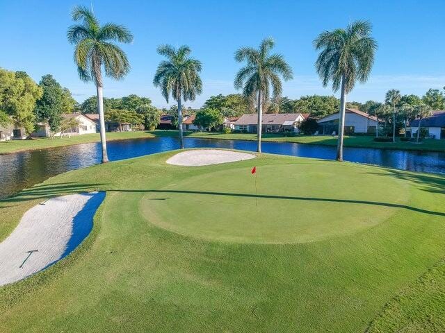 view of property's community with a water view