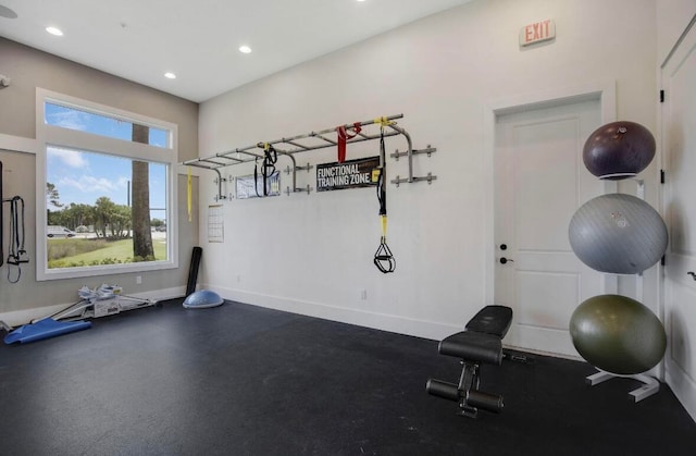 view of workout room