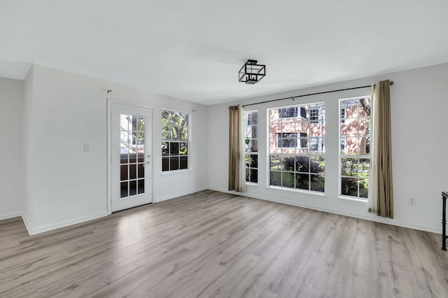 interior space featuring light hardwood / wood-style floors