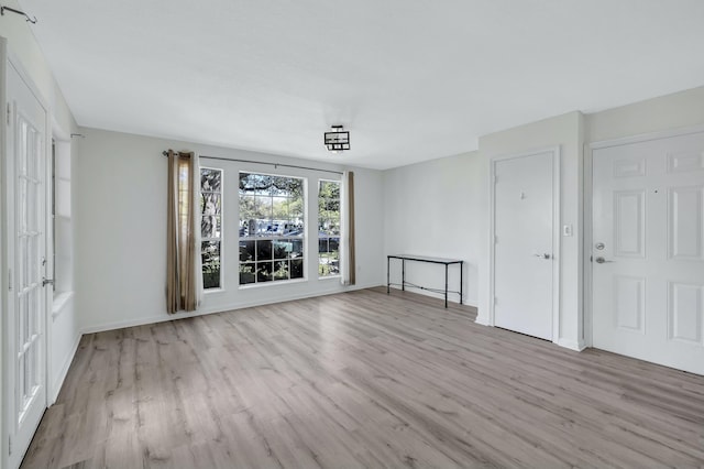 interior space with light wood-type flooring