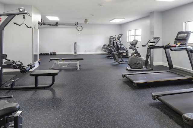 view of exercise room