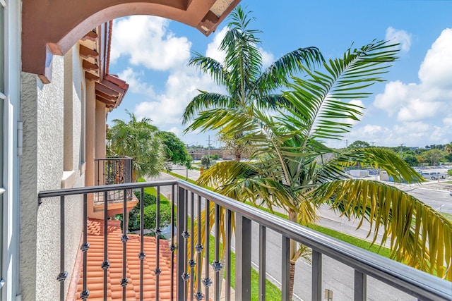 view of balcony