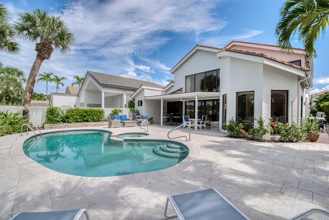 view of pool with a patio