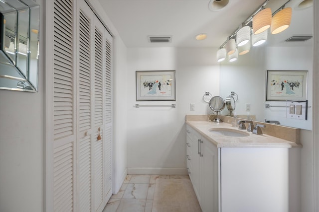 bathroom featuring vanity