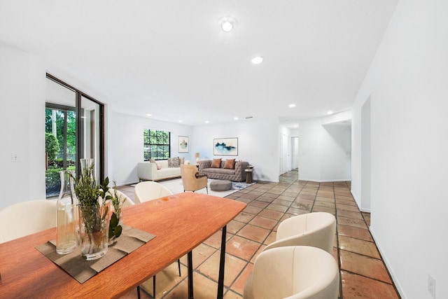 dining room featuring tile patterned floors