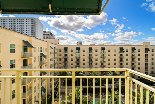 view of balcony