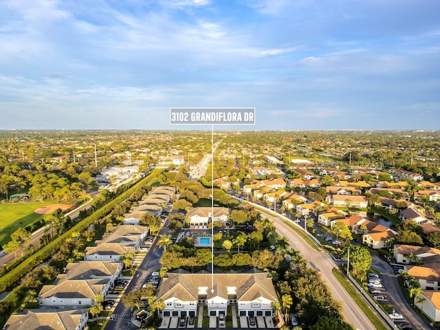 birds eye view of property