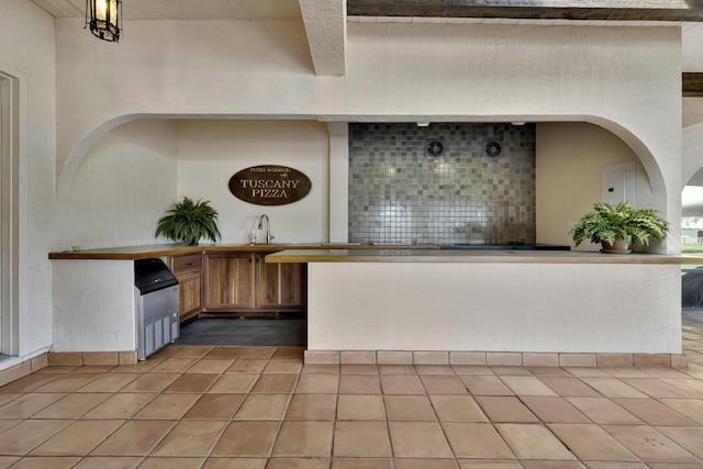 view of patio / terrace featuring sink