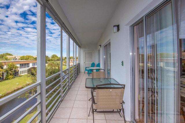 view of balcony