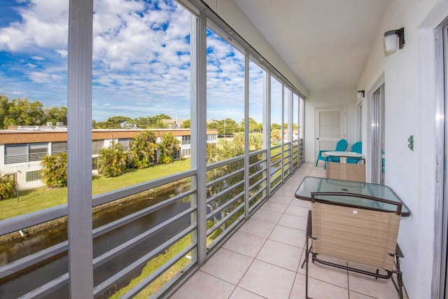 view of sunroom / solarium