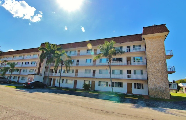 view of property featuring central AC unit