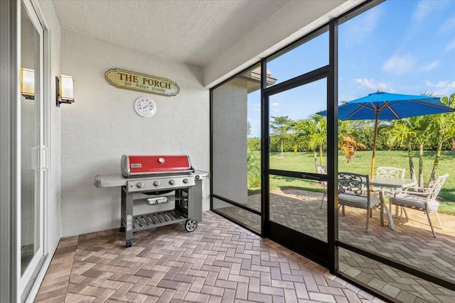 view of sunroom / solarium