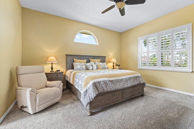 tiled living room featuring ceiling fan and high vaulted ceiling