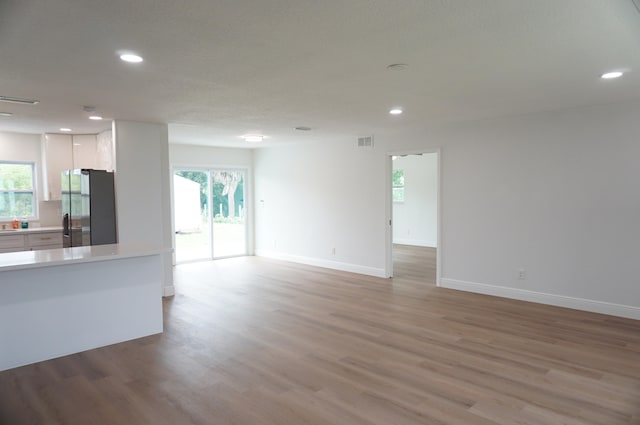 interior space featuring light hardwood / wood-style floors