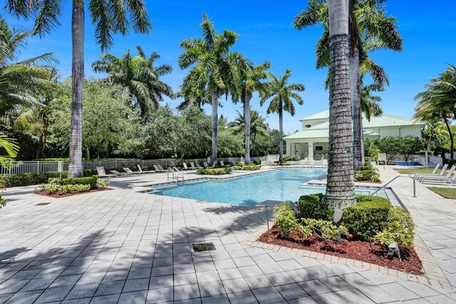 view of pool with a patio