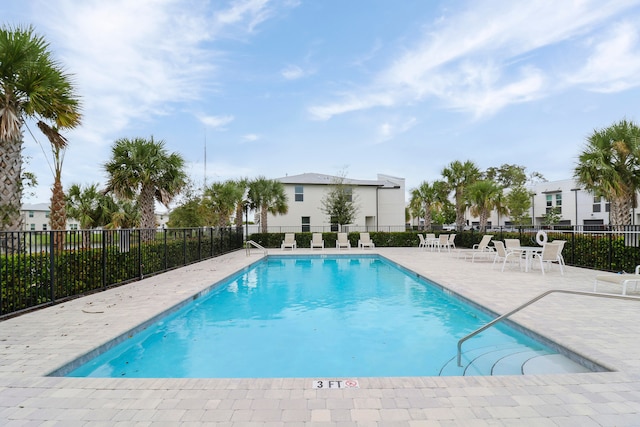 view of pool with a patio