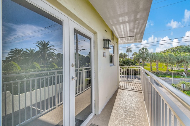 view of balcony