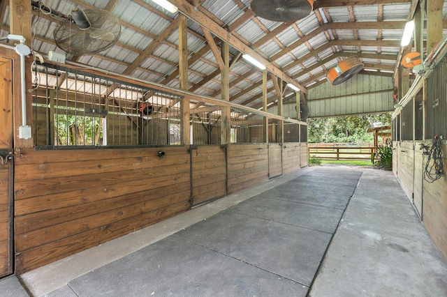 view of horse barn