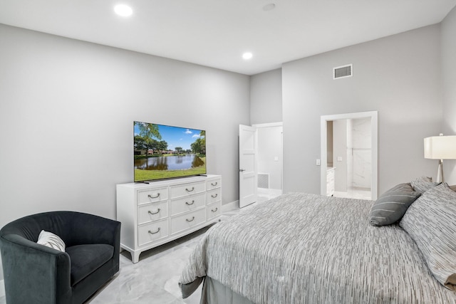 bedroom with ensuite bath