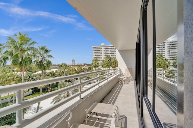 view of balcony