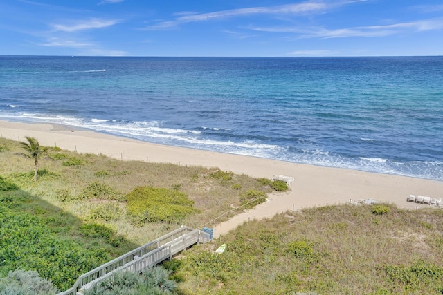 water view with a beach view