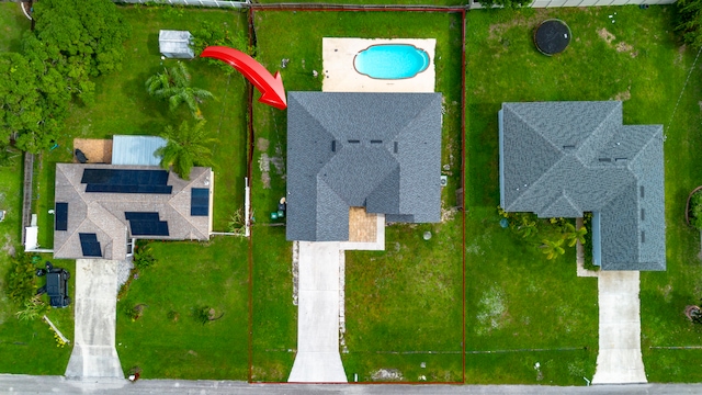 birds eye view of property