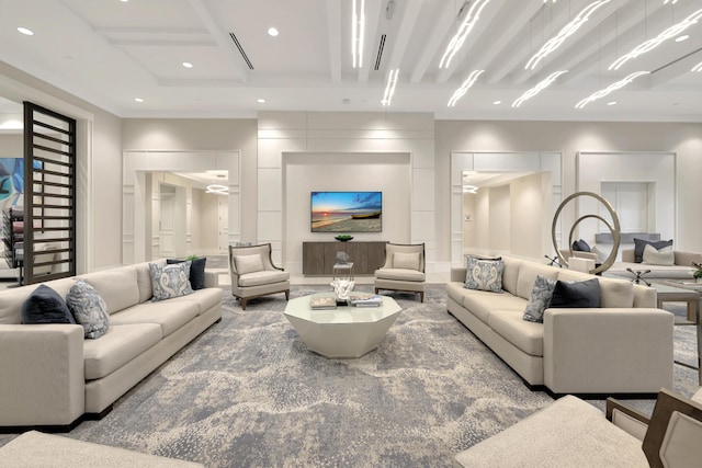 10571 SW Sunray St, Port Saint Lucie, FL 34987 - living area featuring recessed lighting