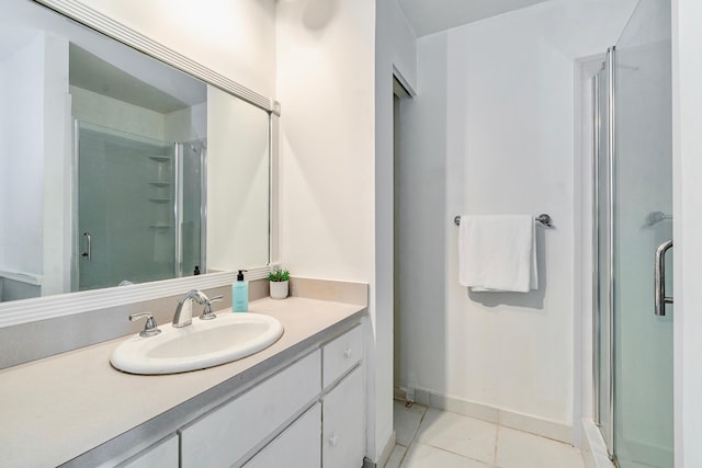 full bathroom with tile patterned floors, vanity, shower / bath combo, and toilet