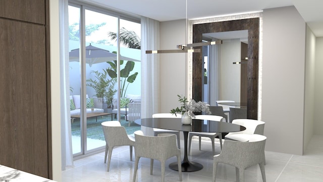 485 E Royal Palm Rd Unit 204, Boca Raton, FL 33432 - dining room featuring healthy amount of natural light and a wall of windows