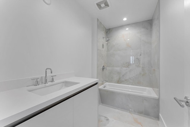 485 E Royal Palm Rd Unit 204, Boca Raton, FL 33432 - bathroom featuring vanity and  shower combination