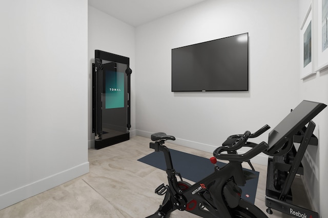 view of workout room