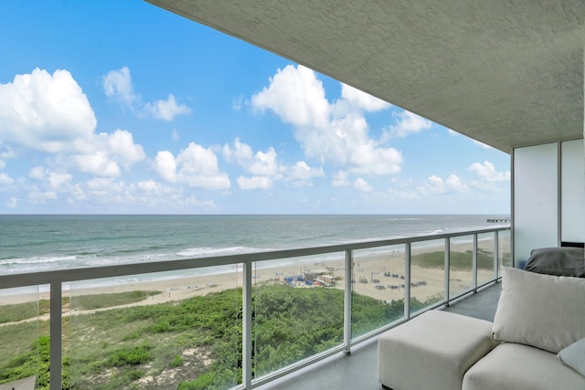 704 N Ocean Blvd Unit 602, Pompano Beach, FL 33062 - balcony with view of water and beach