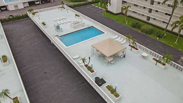 view of pool with a patio