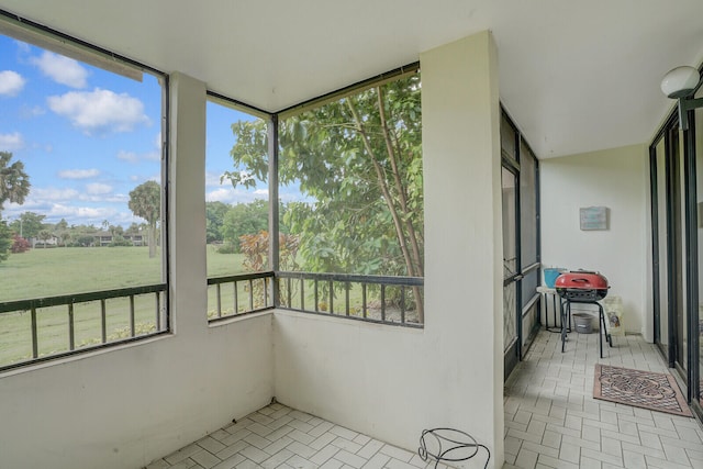 view of sunroom / solarium