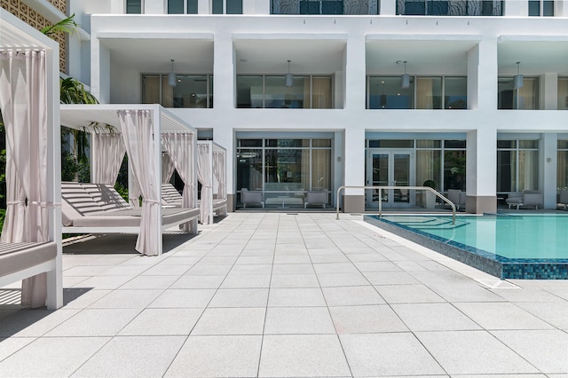 view of pool with a patio