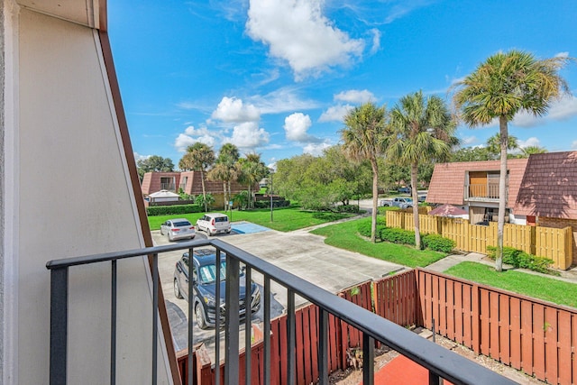 view of balcony