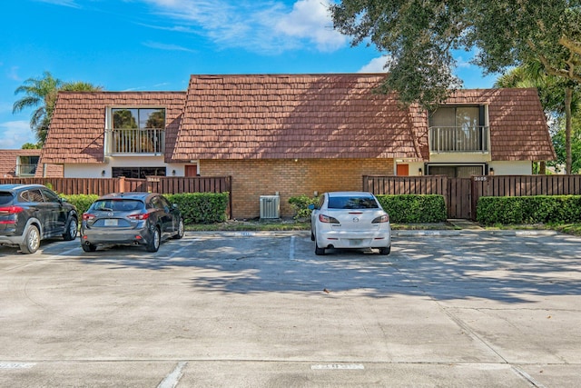 view of vehicle parking