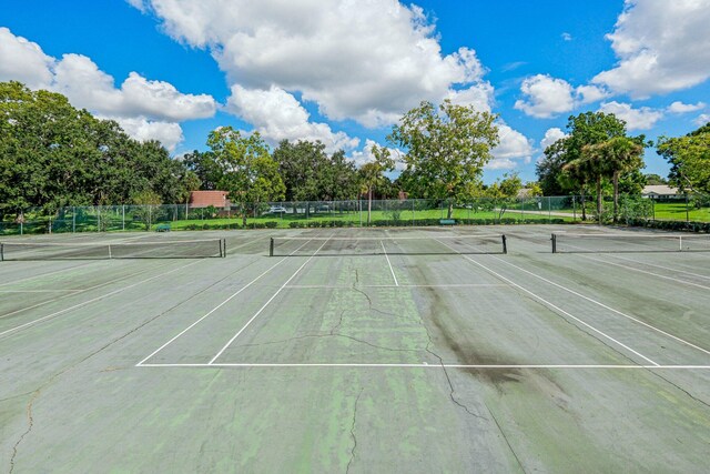 view of tennis court