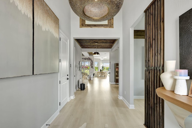 interior space featuring light hardwood / wood-style flooring