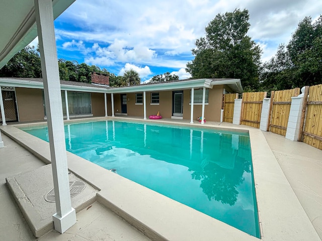 view of pool with a patio area