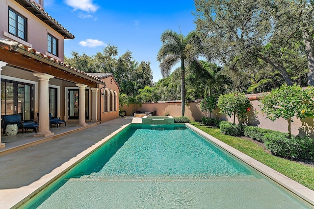 view of pool with a patio area