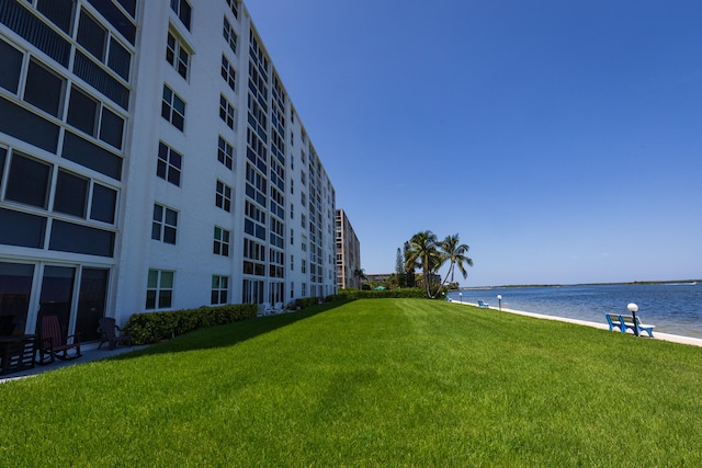 water view with a beach view