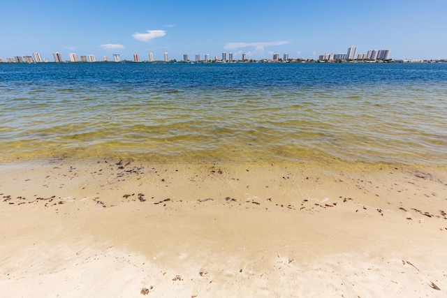 water view with a view of the beach