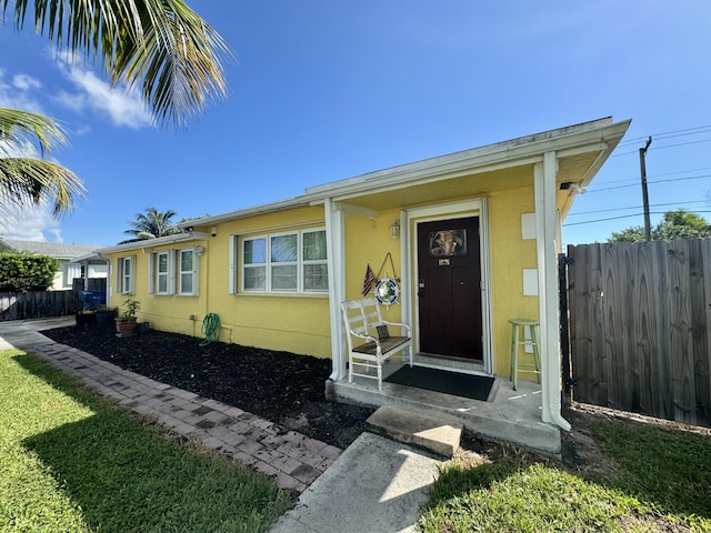 view of front of home