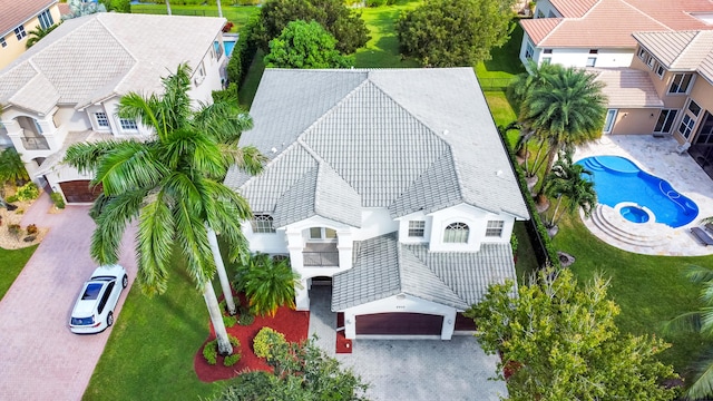 birds eye view of property