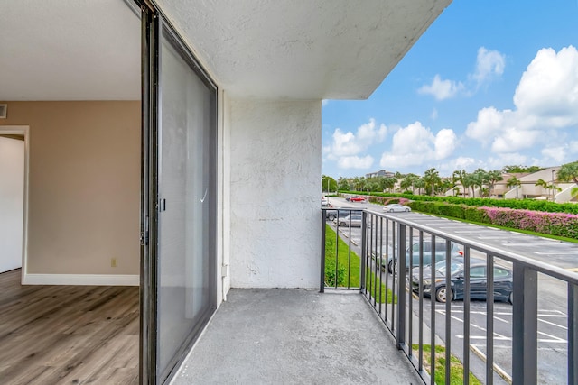 view of balcony