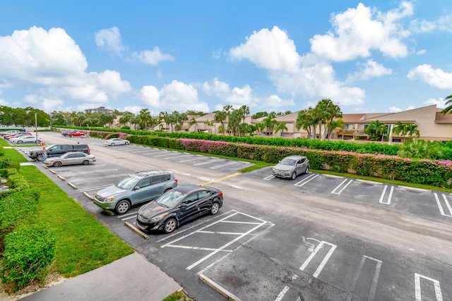 view of parking / parking lot