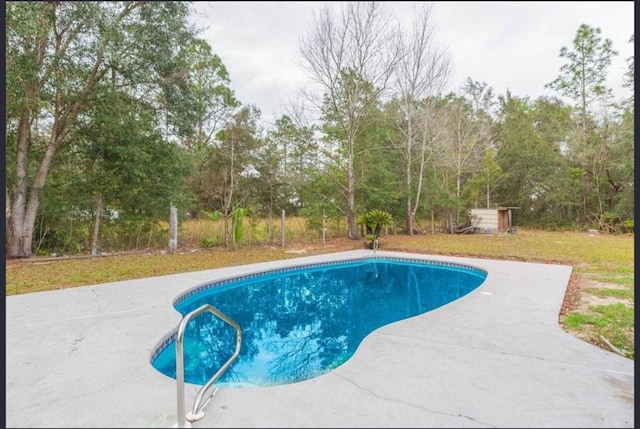 view of pool with a patio area